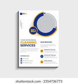 Cleaning Service Flyer Template Design