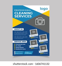 Cleaning Service Flyer Template, Cleaning Service Flyer Fully Editable