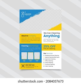 Cleaning Service Flyer Template, House Cleaning Flyer