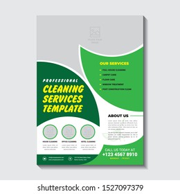 Cleaning service flyer template for personal and company purpose