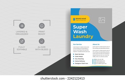 Cleaning service flyer template, Cleaning Service Flyer, Poster brochure design,