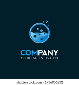 Cleaning Service.  Housekeeping And Laundry Service Company Logo