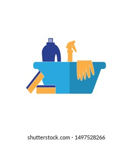 Cleaning service icon and symbol vector illustration