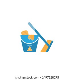 Cleaning service icon and symbol vector illustration