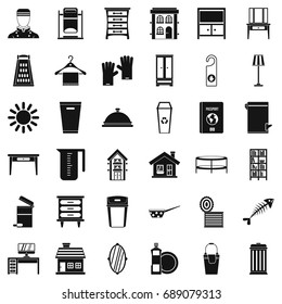 Cleaning service icons set. Simple style of 36 cleaning service vector icons for web isolated on white background