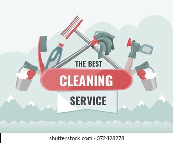 Ilustración del servicio de limpieza