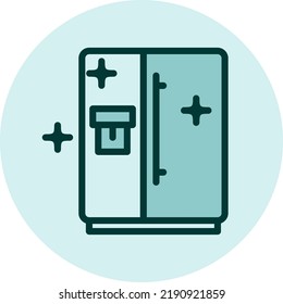 Servicio de limpieza, ilustración, vector sobre un fondo blanco.