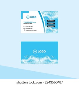 Cleaning Service and Laundry service Business Card Template