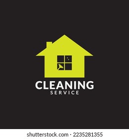 Cleaning Service lettering logo vector. Typography logo. Creative cleaning logo template design.