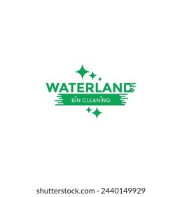 Cleaning Service lettering logo vector. Typography logo. Creative cleaning logo template design.
