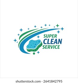Cleaning Service lettering logo vector. Typography logo. Creative cleaning logo template design