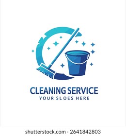 Cleaning Service lettering logo vector. Typography logo. Creative cleaning logo template design