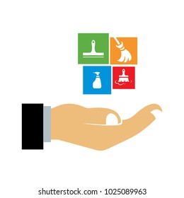 cleaning service logo