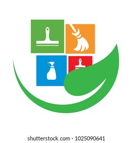 cleaning service logo