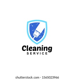 Cleaning Service Logo Design Idea. Symbol for Cleaning the Living and Work Place. 