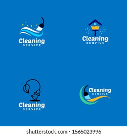 Cleaning Service Logo Design Idea. Symbol for Cleaning the Living and Work Place. 
