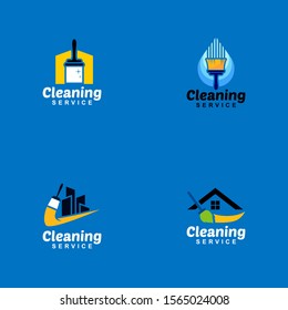 Cleaning Service Logo Design Idea. Symbol for Cleaning the Living and Work Place. 