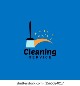 Cleaning Service Logo Design Idea. Symbol for Cleaning the Living and Work Place. 
