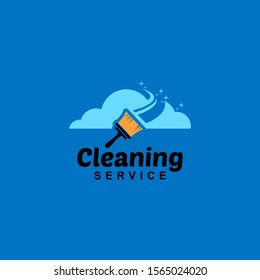 Cleaning Service Logo Design Idea. Symbol for Cleaning the Living and Work Place. 