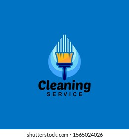 Cleaning Service Logo Design Idea. Symbol for Cleaning the Living and Work Place. 