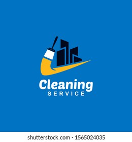 Cleaning Service Logo Design Idea. Symbol for Cleaning the Living and Work Place. 