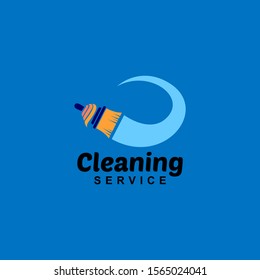 Cleaning Service Logo Design Idea. Symbol for Cleaning the Living and Work Place. 