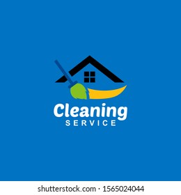 Cleaning Service Logo Design Idea. Symbol for Cleaning the Living and Work Place. 