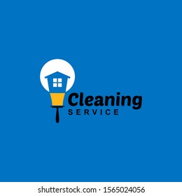 Cleaning Service Logo Design Idea. Symbol for Cleaning the Living and Work Place. 