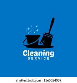 Cleaning Service Logo Design Idea. Symbol for Cleaning the Living and Work Place. 