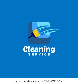 Cleaning Service Logo Design Idea. Symbol for Cleaning the Living and Work Place. 