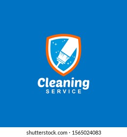 Cleaning Service Logo Design Idea. Symbol for Cleaning the Living and Work Place. 