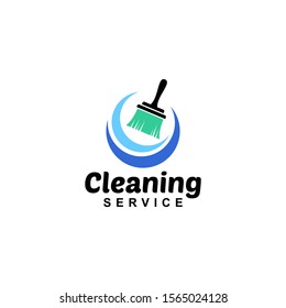 Cleaning Service Logo Design Idea. Symbol for Cleaning the Living and Work Place. 