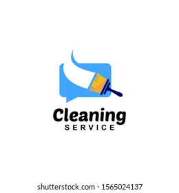 Cleaning Service Logo Design Idea. Symbol for Cleaning the Living and Work Place. 