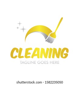 Cleaning Service Logo Design Idea. Symbol for Cleaning the Living and Work Place. 