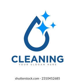 Cleaning Service Logo Design Illustration