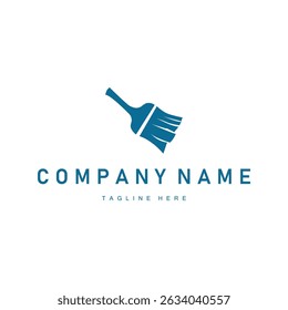 cleaning service logo design simple minimalist concept cleaning tools illustration template symbol