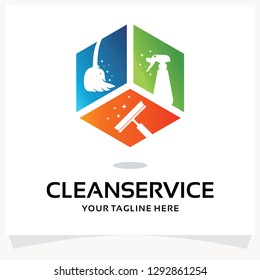 Cleaning Service Logo Design Template Inspiration