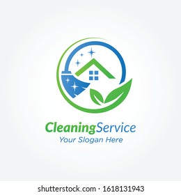 Cleaning Service Logo Design Template