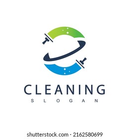 Design-Vorlage für das Reinigungsservice-Logo