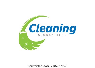 Cleaning service logo design template vector. Suitable logo for cleaning service and window cleaner company