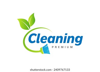 Cleaning service logo design template vector. Suitable logo for cleaning service and window cleaner company