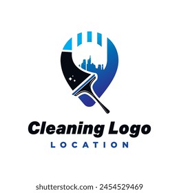 Servicio de limpieza Plantilla de diseño de logotipo