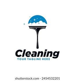 Cleaning service logo design template