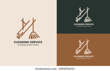 Cleaning service logo design template vector. Suitable logo for cleaning service and window cleaner company.