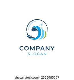 Plantilla de diseño de logotipo de servicio de limpieza