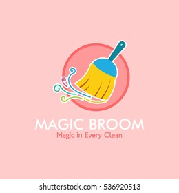 Cleaning service logo Design Template. Vector Illustration