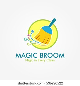 Cleaning service logo Design Template. Vector Illustration