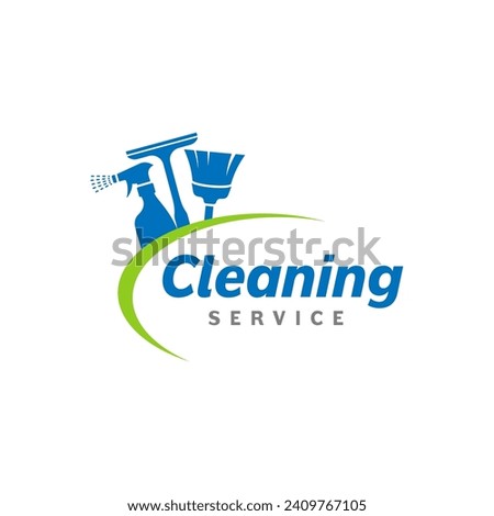 Cleaning service logo design template vector. Suitable logo for cleaning service and window cleaner company