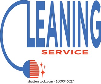Diseño vectorial del logotipo del servicio de limpieza