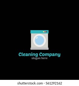 Cleaning Service Logo Design Vector. Flat Style Design